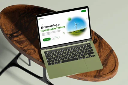 Landing page for business