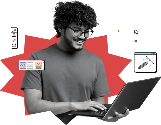 Web Designer working
