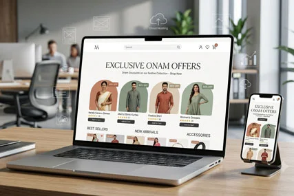 Onam shopping season 2026 website design